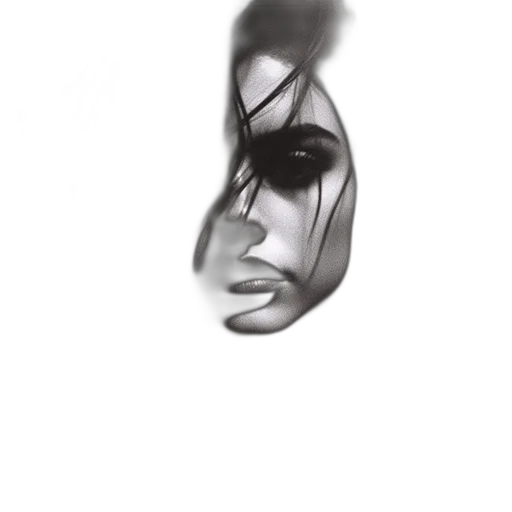 mask, face, hair, jewelry transparent PNG cut-out