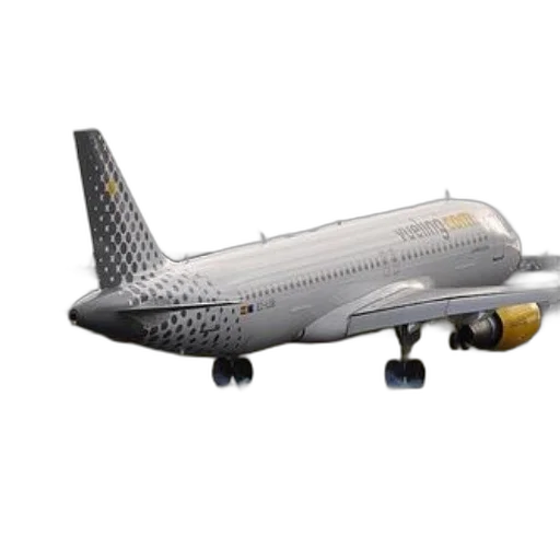 3d render, photorealistic, vueling, airlines transparent PNG cut-out