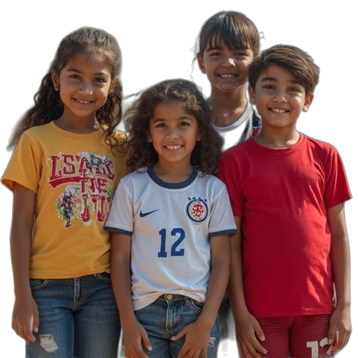 group, kids, posing, photo transparent PNG cut-out