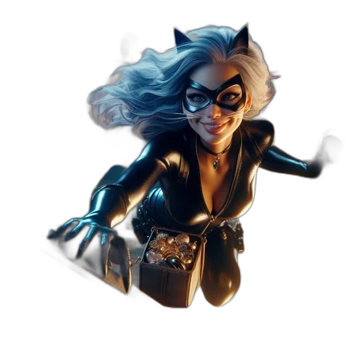 mask, concept art, comic book art, 3d render transparent PNG cut-out