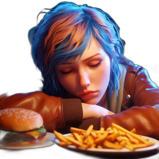 food, robot, jacket, face transparent PNG cut-out