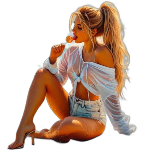 jewelry, dress, photorealistic, oil painting transparent PNG cut-out