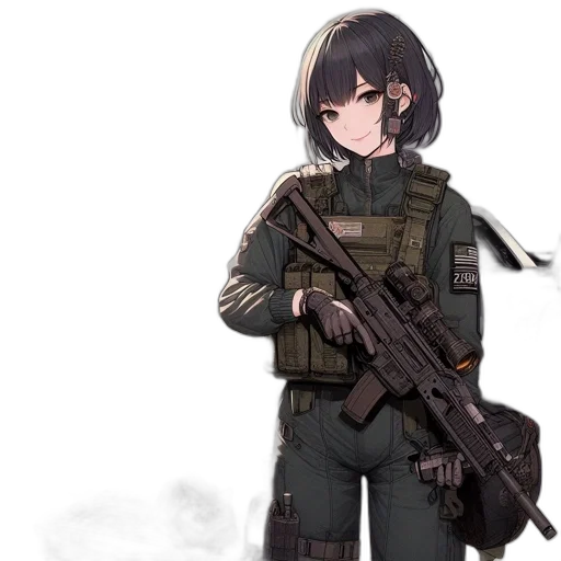 weapon, jacket, staff, animal transparent PNG cut-out