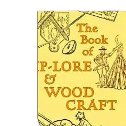 book, camp-lore, woodcraft, features transparent PNG cut-out