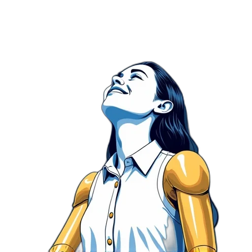 robot, comic book art, concept art, cartoon transparent PNG cut-out