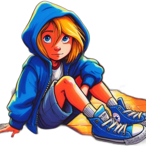 jacket, shoes, concept art, comic book art transparent PNG cut-out