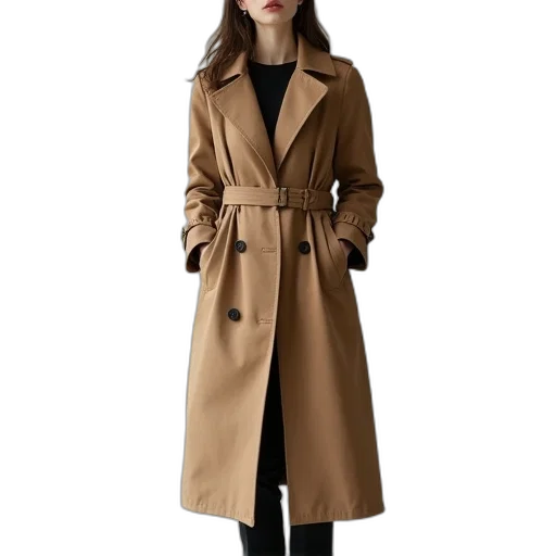 jacket, dress, photorealistic, earth tones transparent PNG cut-out