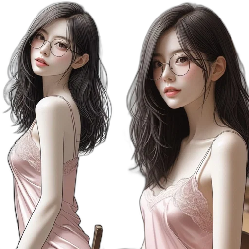 dress, photorealistic, fantasy art, cartoon transparent PNG cut-out