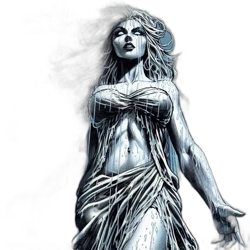 dress, comic book art, fantasy art, concept art transparent PNG cut-out