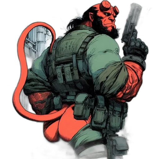 weapon, jacket, concept art, comic book art transparent PNG cut-out