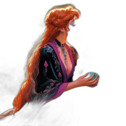 hair, dragon, jacket, concept art transparent PNG cut-out