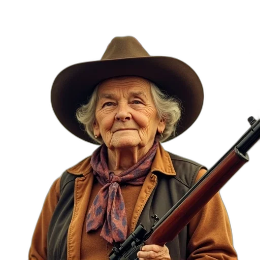 weapon, hat, staff, jacket transparent PNG cut-out