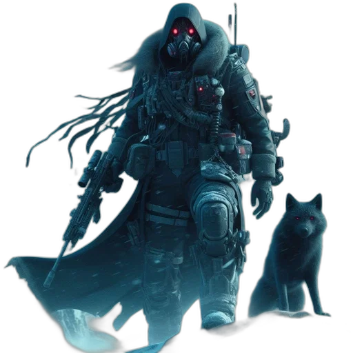 creature, animal, staff, weapon transparent PNG cut-out