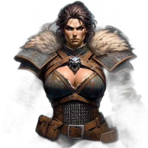 fantasy art, concept art, comic book art, 3d render transparent PNG cut-out