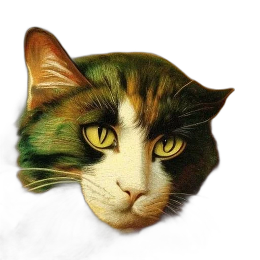animal, face, creature, hat transparent PNG cut-out