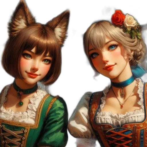 fantasy art, oil painting, concept art, photorealistic transparent PNG cut-out