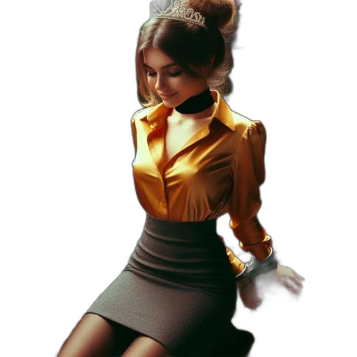 dress, staff, jacket, hat transparent PNG cut-out