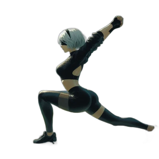 robot, staff, concept art, 3d render transparent PNG cut-out