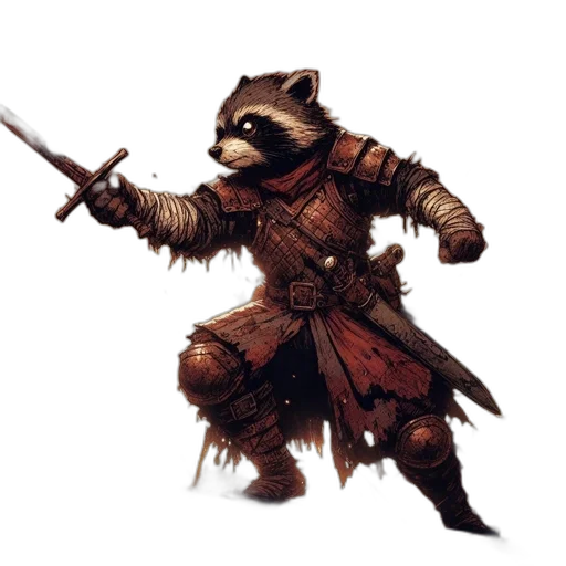 animal, creature, staff, weapon transparent PNG cut-out