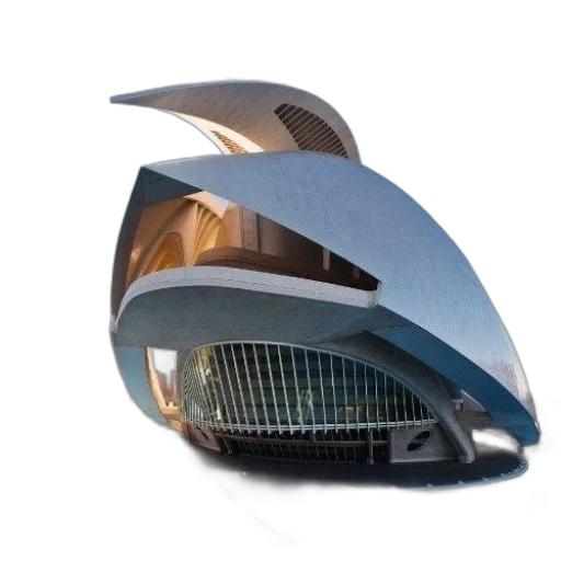 car, building, robot, 3d render transparent PNG cut-out