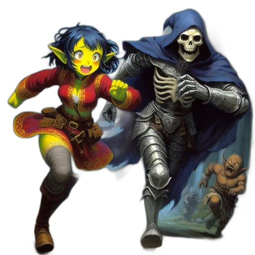 concept art, fantasy art, comic book art, pixel art transparent PNG cut-out