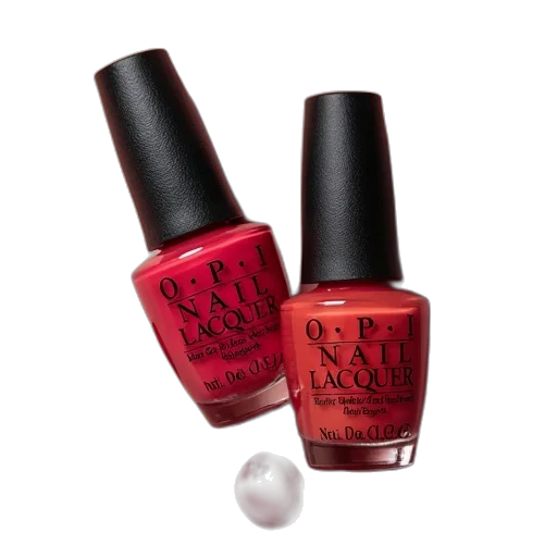 red, opi, nail, polish transparent PNG cut-out