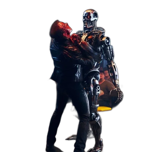 robot, jacket, cyberpunk, concept art transparent PNG cut-out