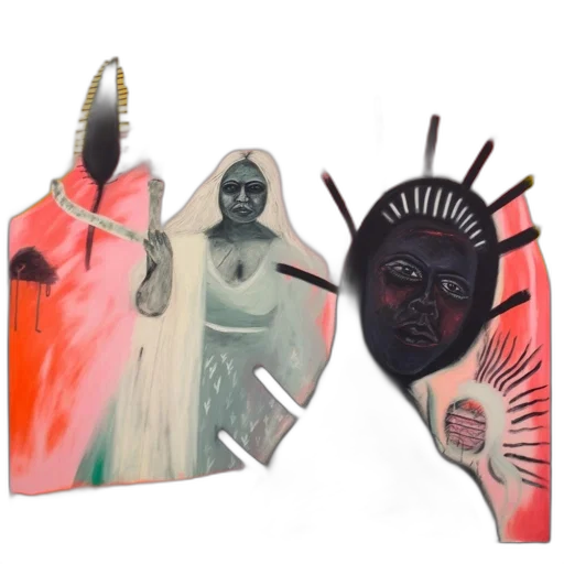 mask, concept art, serene, figure transparent PNG cut-out