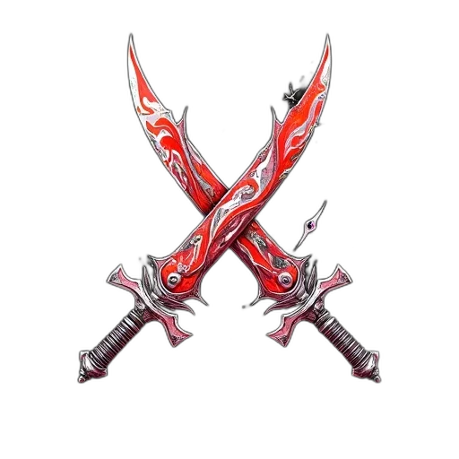 weapon, sword, staff, 3d render transparent PNG cut-out