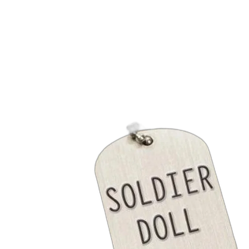 3d render, dog, tag, soldier transparent PNG cut-out
