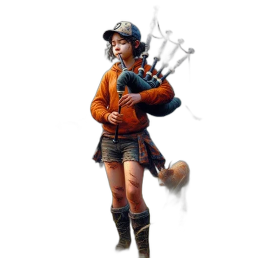 staff, weapon, jacket, animal transparent PNG cut-out