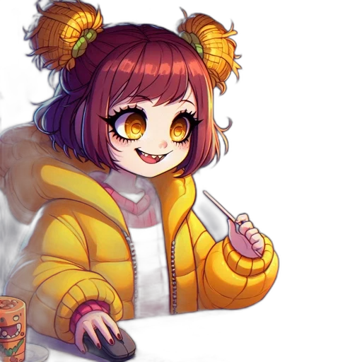 jacket, staff, creature, pixel art transparent PNG cut-out