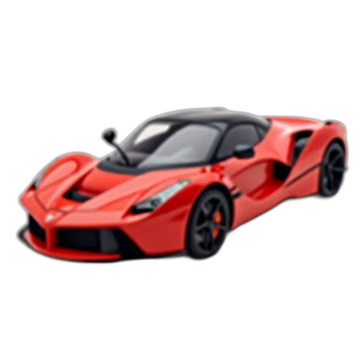 car, 3d render, photorealistic, red transparent PNG cut-out