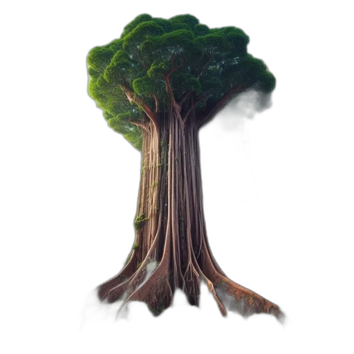 tree, hair, crown, creature transparent PNG cut-out