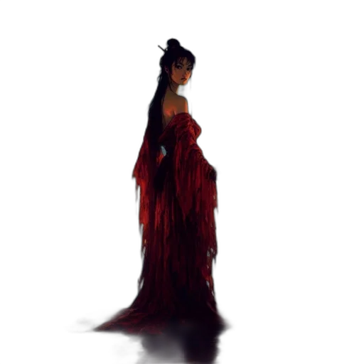 dress, crown, hair, concept art transparent PNG cut-out