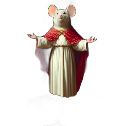 animal, creature, dress, crown transparent PNG cut-out