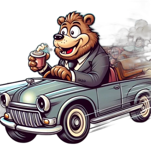 car, concept art, cartoon, comic book art transparent PNG cut-out