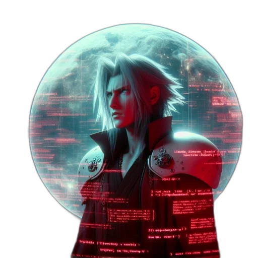 jacket, cyberpunk, concept art, pixel art transparent PNG cut-out