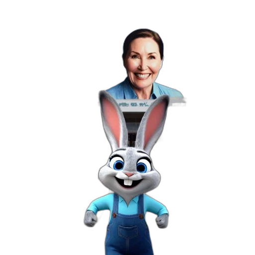 staff, animal, robot, 3d render transparent PNG cut-out
