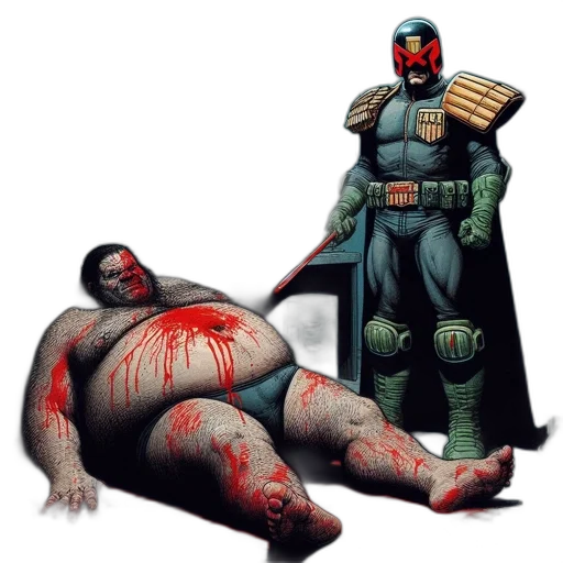 comic book art, concept art, dimly, lit transparent PNG cut-out
