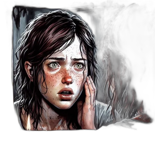 face, mask, photorealistic, comic book art transparent PNG cut-out