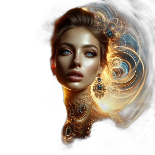 face, jewelry, hair, mask transparent PNG cut-out