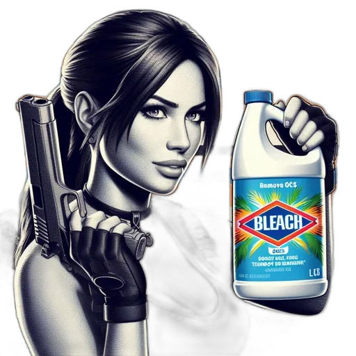 weapon, bottle, photorealistic, comic book art transparent PNG cut-out