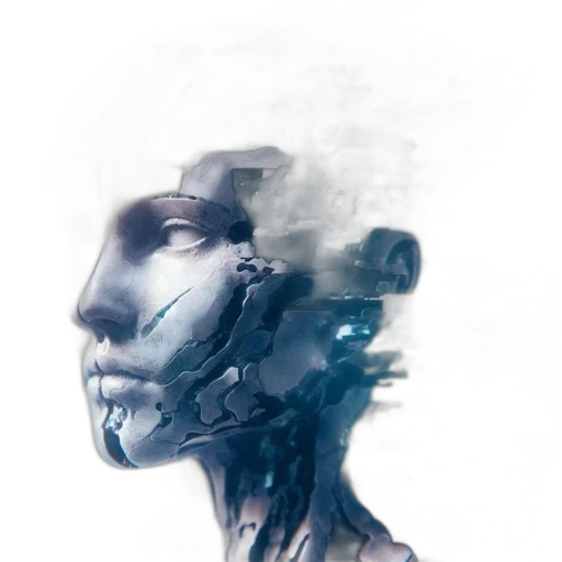 robot, face, mask, creature transparent PNG cut-out