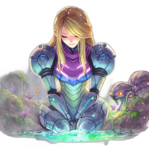 robot, sword, dragon, fantasy art transparent PNG cut-out