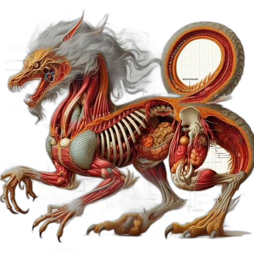 dragon, creature, animal, staff transparent PNG cut-out
