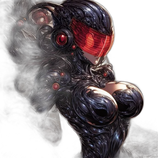 robot, mask, creature, face transparent PNG cut-out