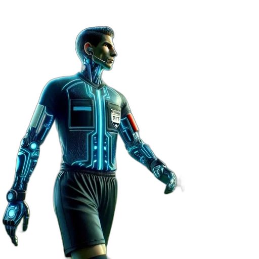 robot, jacket, cyberpunk, concept art transparent PNG cut-out