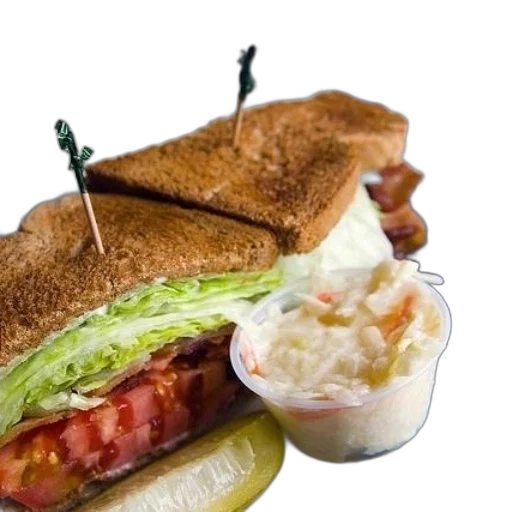 food, photorealistic, blt, sandwich transparent PNG cut-out