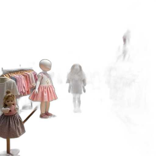 dress, robot, umbrella, staff transparent PNG cut-out